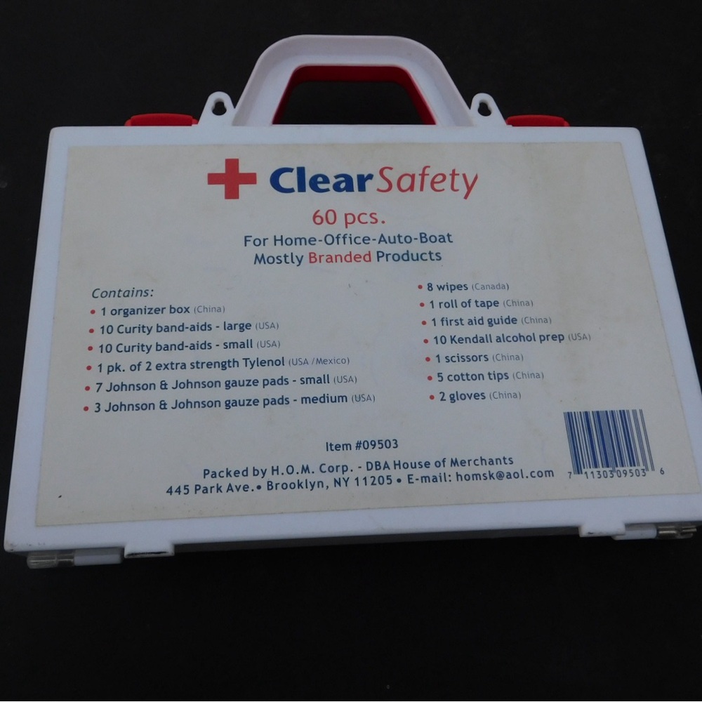 First Aid Kit Vintage Handle Box - Picture 3 of 6